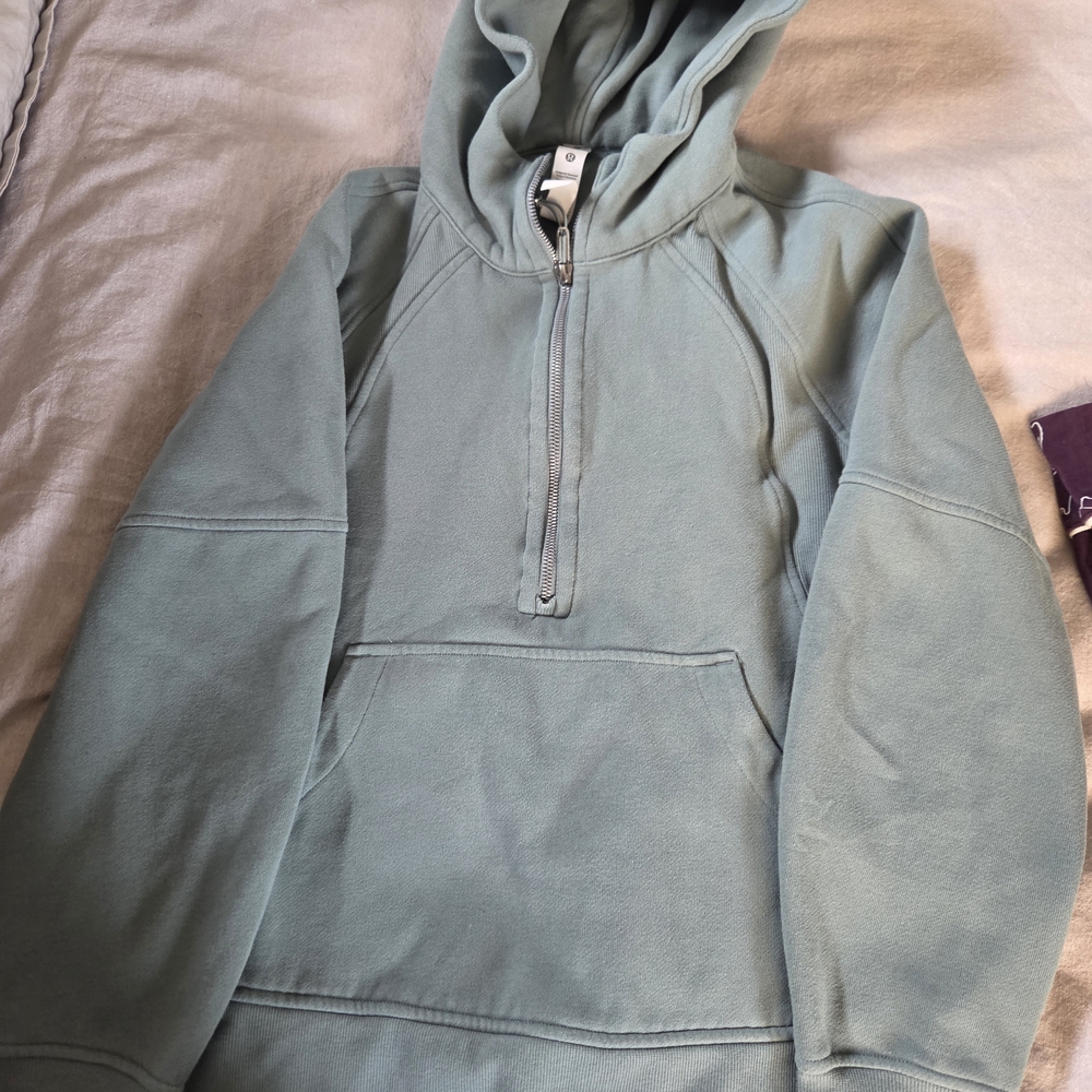 lululemon athletica Men's Teal Zip-Up Sweater